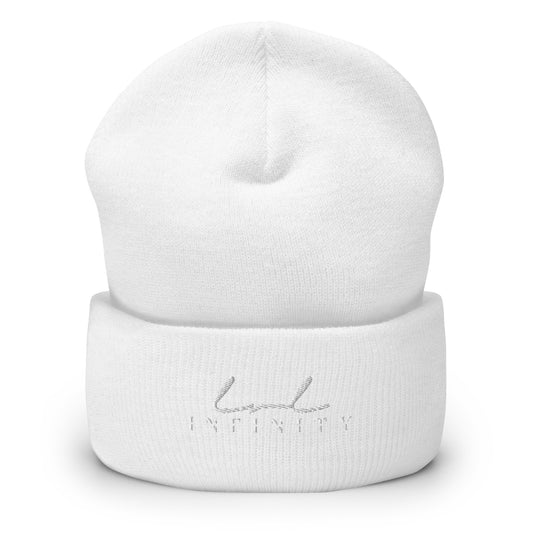 Cuffed Beanie - White