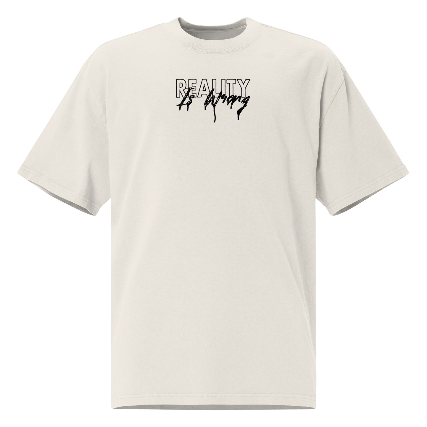 Reality Is Wrong Oversized Tee - Off White